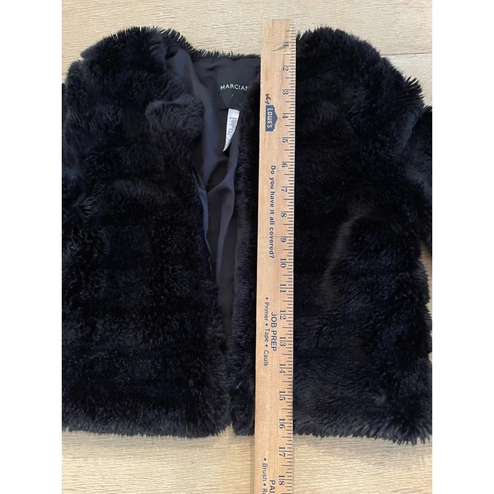 MARCIANO‎ Girls Black Faux Fur Jacket - Size M (10/12)